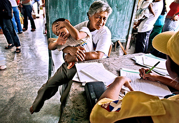 photograph of medical team visiting the community